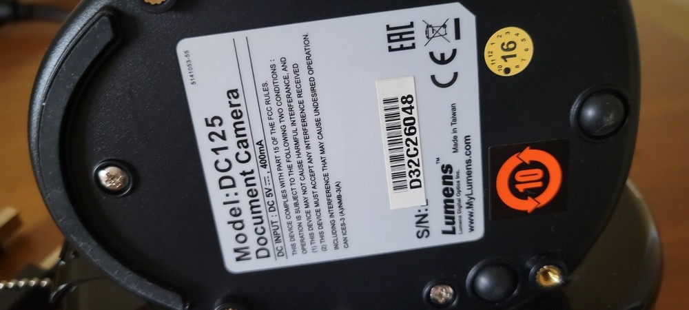 Lumens DC125 Ladibug High Definition Document Camera with Docking