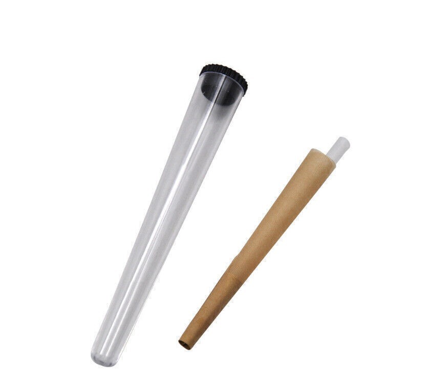 115mm High Transparency Tapered Plastic Sealed Tubes (10 Pack) – Random Colors