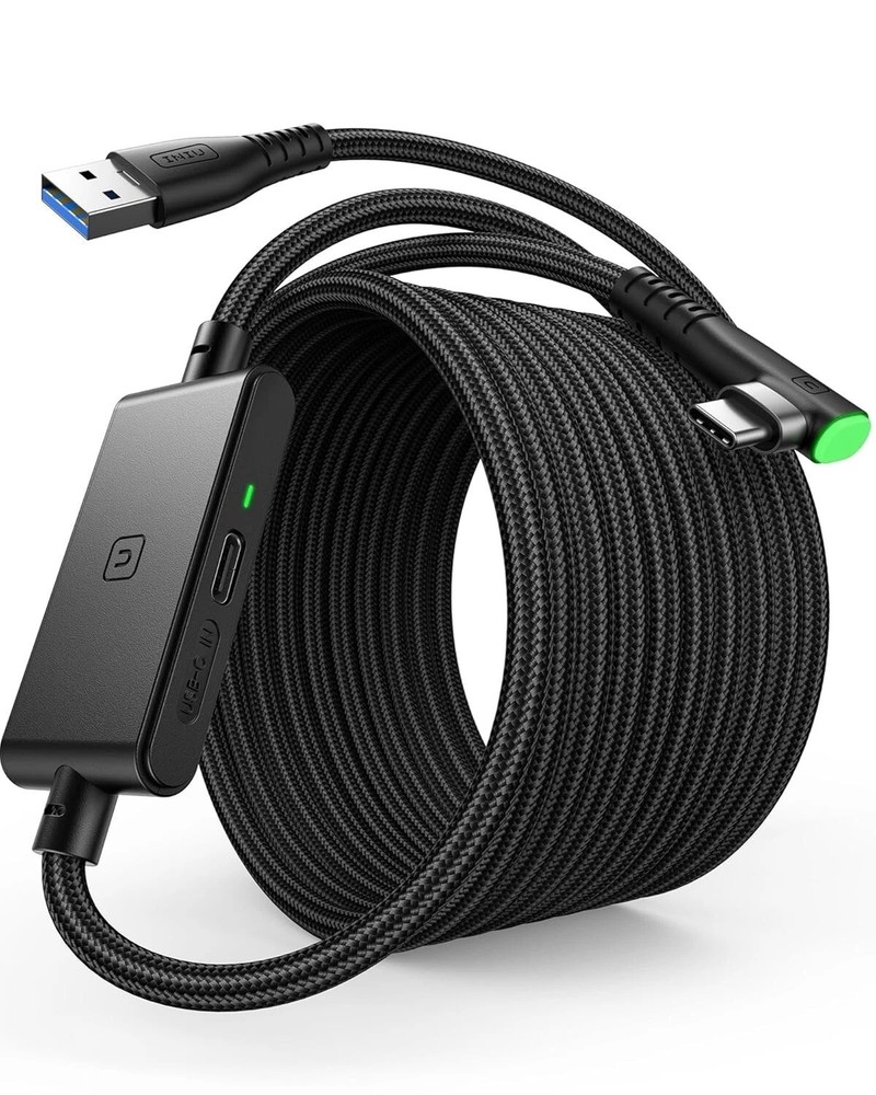 INIU Link Cable with Charging [16ft] for Meta Quest 3s Oculus Quest 3 Quest 2/Pr