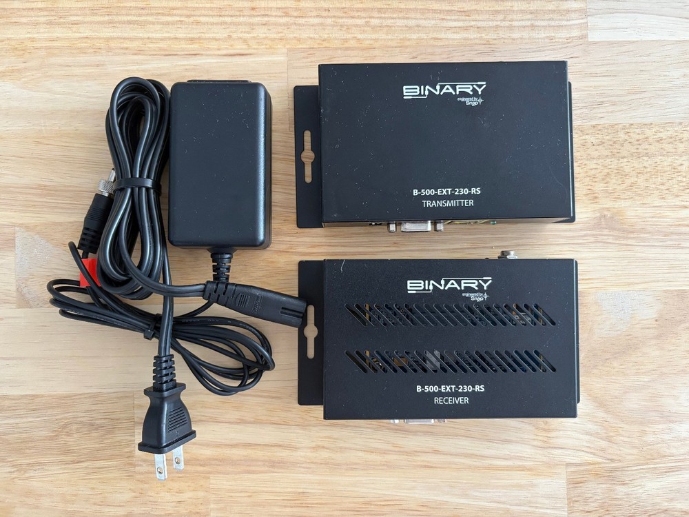 Binary B‑500‑EXT‑230‑RS HDMI Extender Kit (Transmitter & Receiver) | Tested