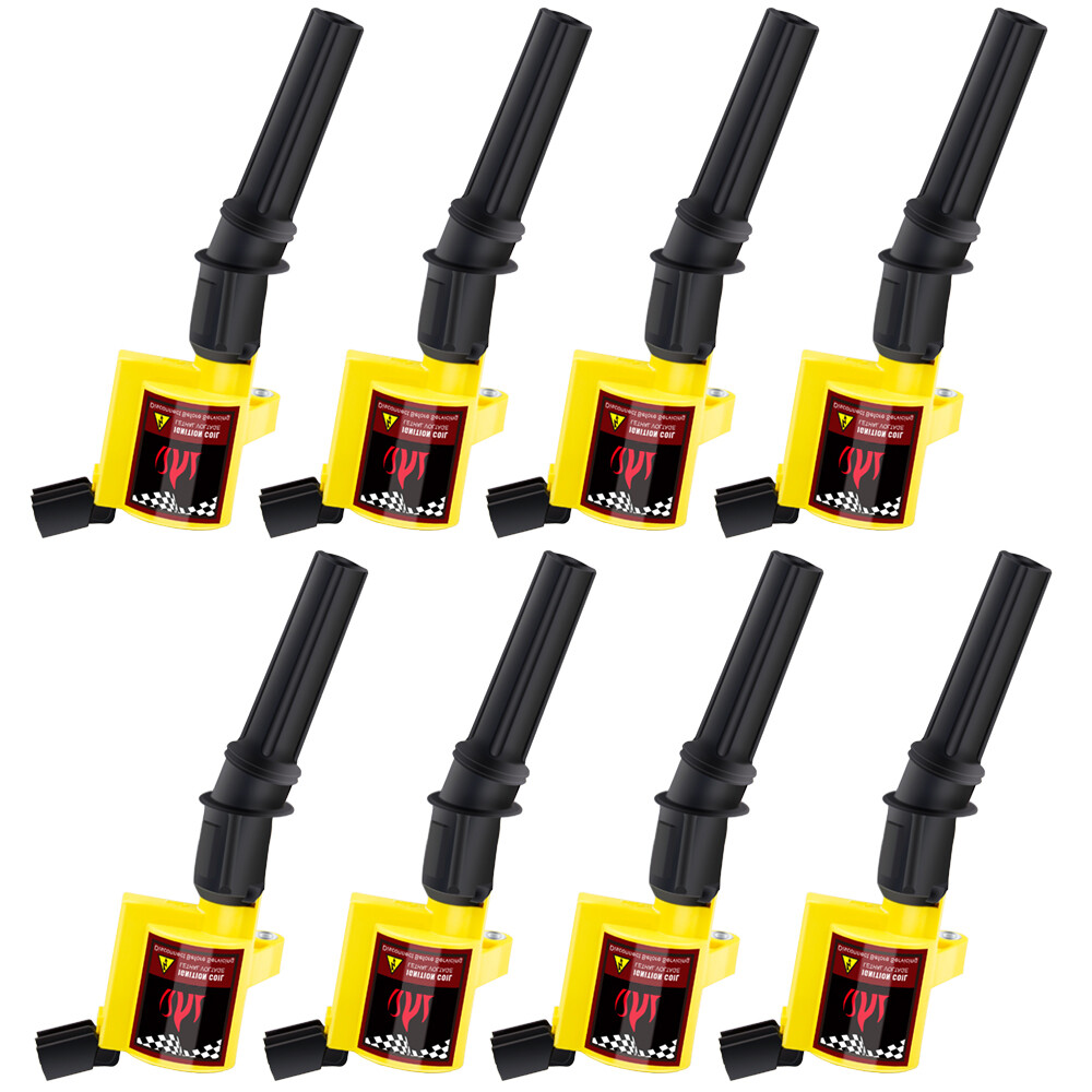 8PCS Ignition Coil Pack and Iridium Spark Plug For Ford F-150 4.6L 5.4L V8 DG508