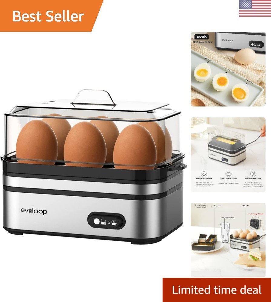 Convenient 6-Egg Capacity Egg Cooker - For Perfectly Cooked Breakfast Delights
