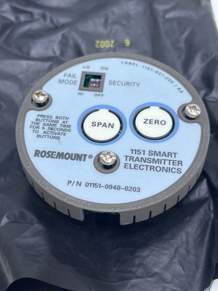 Rosemount 01151-0948-0203 Smart Transmitter Electronics 01151