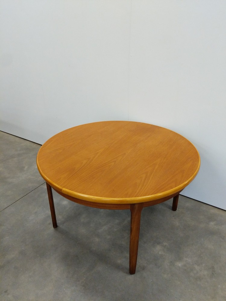 Vintage Mid Century Modern Teak Extendable Dining Table