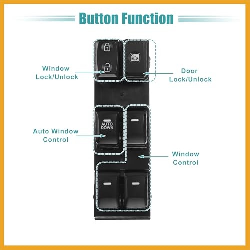 Front Left Driver Side Power Window Switch Window Control Switch Fit for Kia