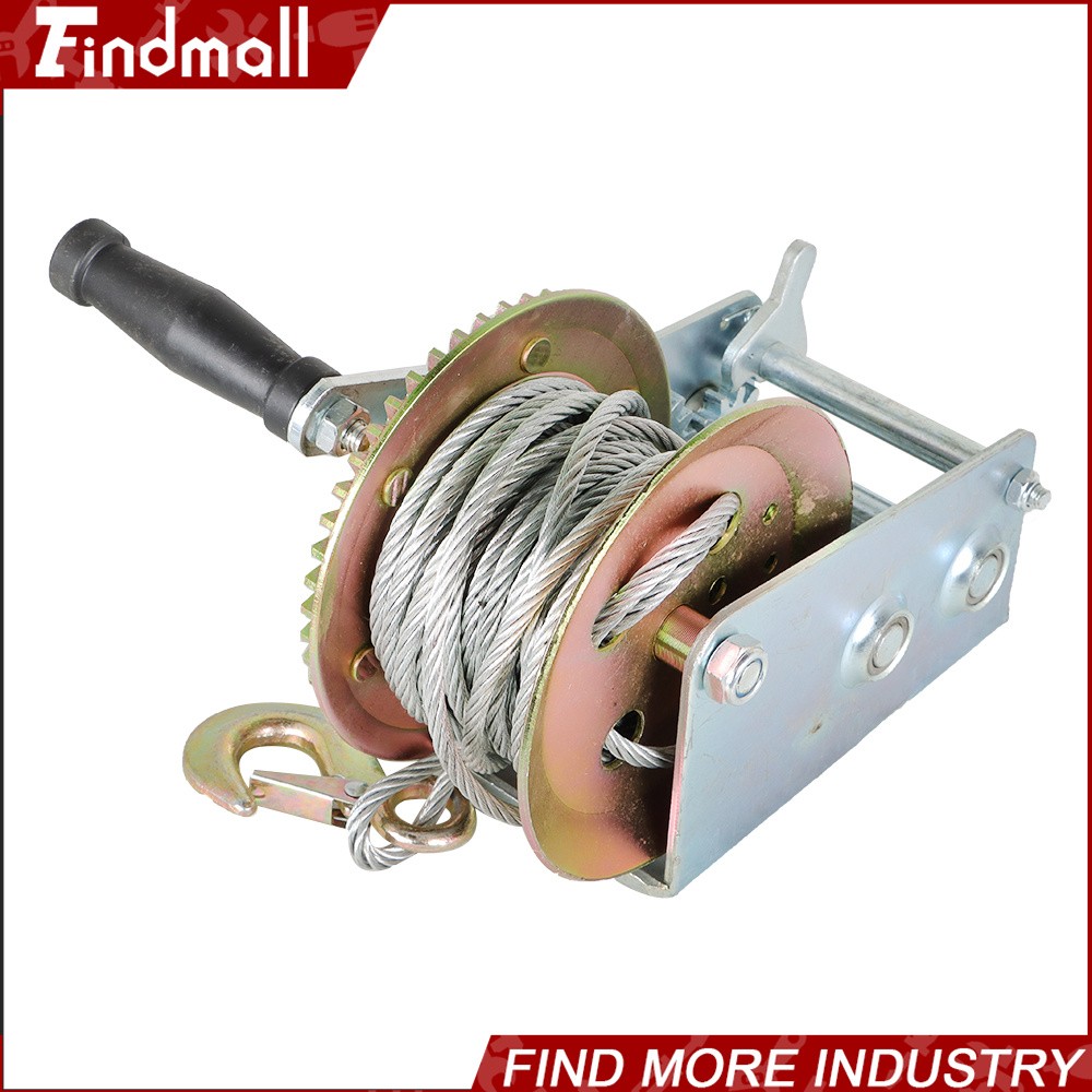 Findmall 3500 lbs Hand Winch With Cable For Trailer Winch Durable Hand Crank