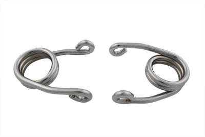 Chrome 2 inch Seat Spring Set fits Harley Davidson