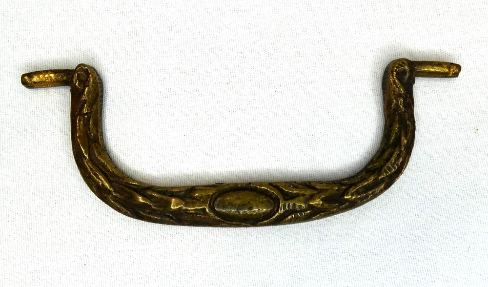 Antique Solid Brass Drawer Pull 4 ½ Inch