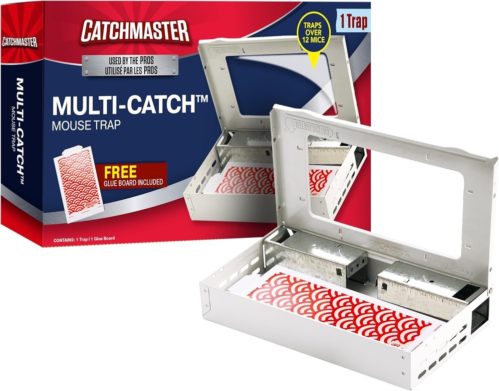 Catchmaster Pro Series Multi-Catch Mouse Trap Includes Replaceable Glue Board