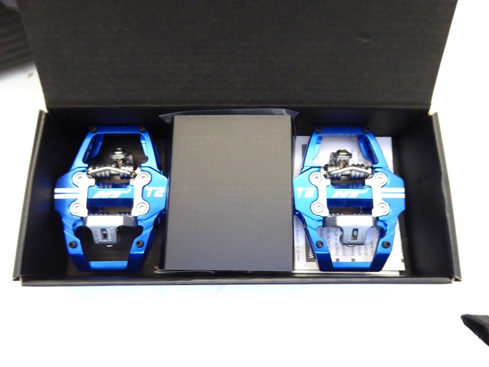 HT Pedals T2 Clipless Platform Pedals CrMo - Royal Blue