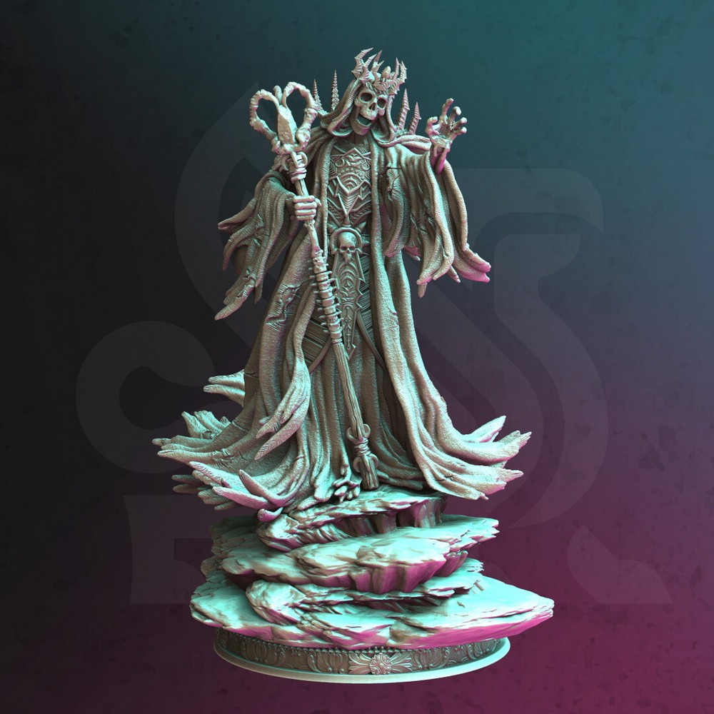 Kelathar Ancient Lich Wizard Sorcerer Warlock Miniature | D&D DnD |