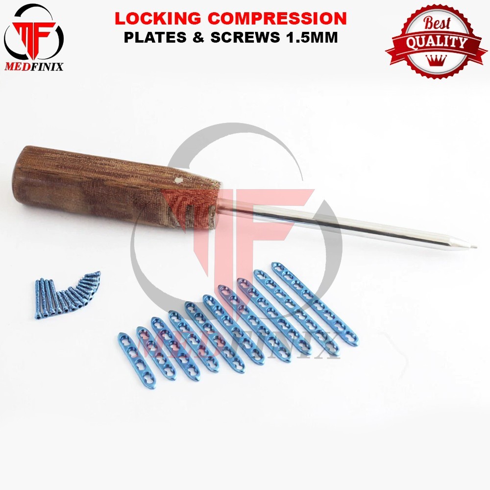 1.5mm Locking Compression Plate & Locking Screw Set & Driver 91 Pcs