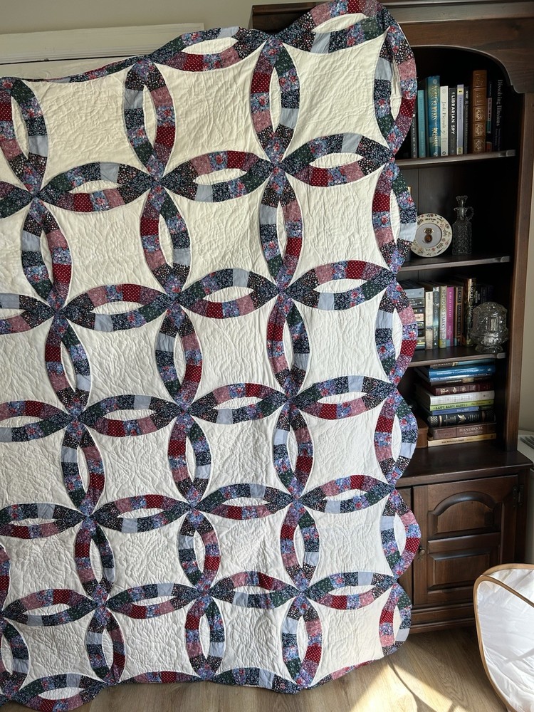 Wedding Ring Multicolor Cotton Quilt