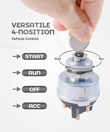 4 Position Ignition Switch,Car Accessories Ignition Switch with 2