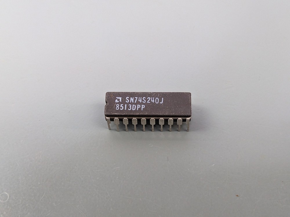 (10) SN74S240 IC Octal Buffer, Inverting Outputs, AMD, NOS Ceramic