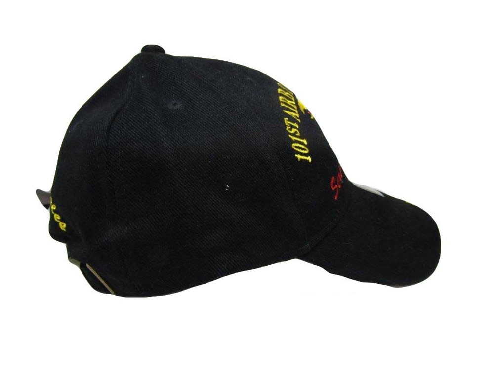 US Army Hat 101st Airborne Division Black Adjustable Cap