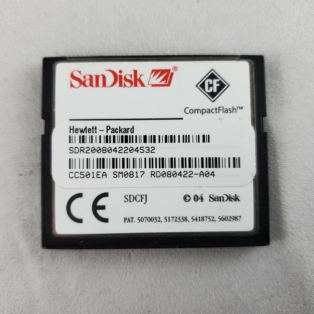 HP Sandisk CC501EA Compact Flash 128MB Memory Card Module for LaserJet Printers