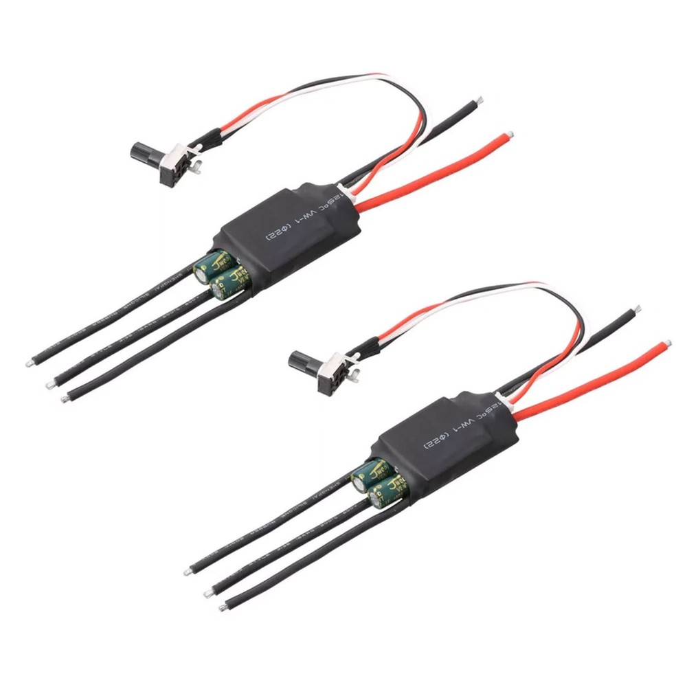 DC 200W 7-24V 2pcs 3-phase Brushless Motor Driver BLDC ESC Speed Controller