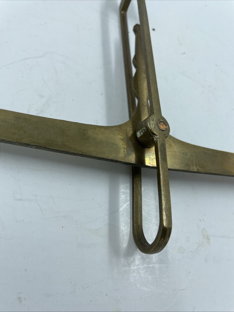 vintage brass hanging beam scale
