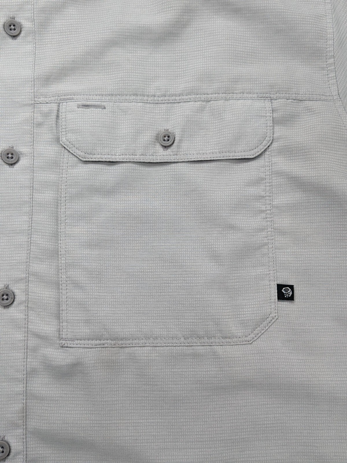 Mountain Hardwear Shirt Mens XL TG Gray Hiking Performance LS Vented