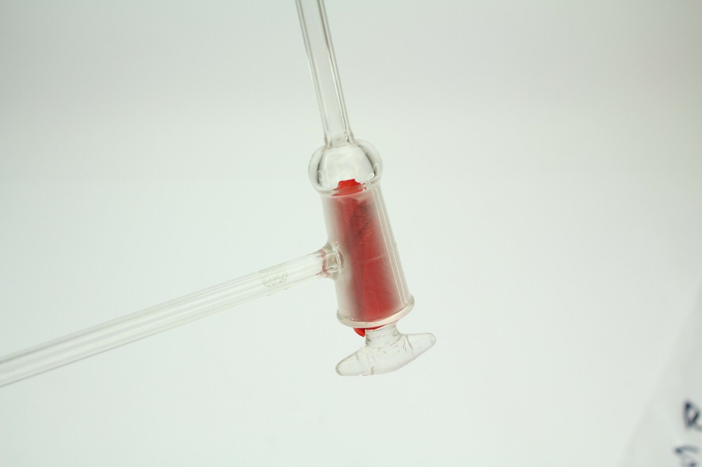 Pyrex 3MM Right Angle Glass Stopcock New