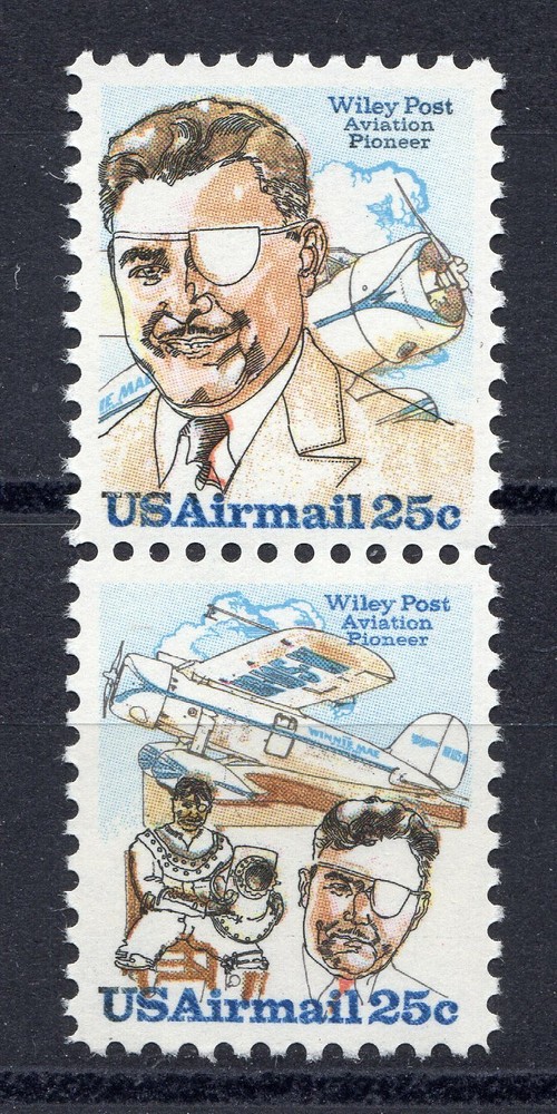 C95 - C96  - WILEY POST - AIRMAIL PAIR MNH