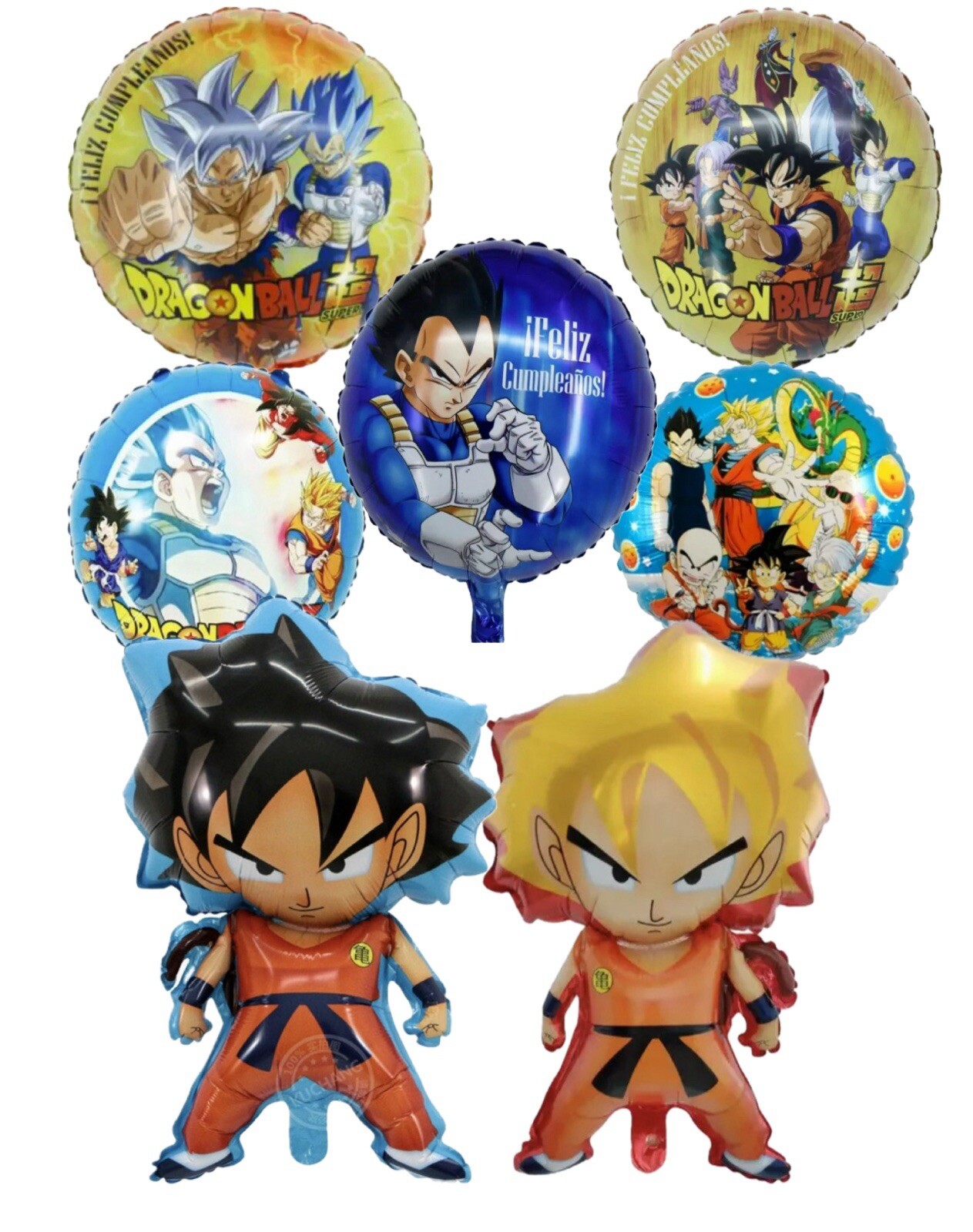 XL SUPER BIG Dragon Ball Goku 7 Helium Balloons Birthday Party FAST SHIPPING USA