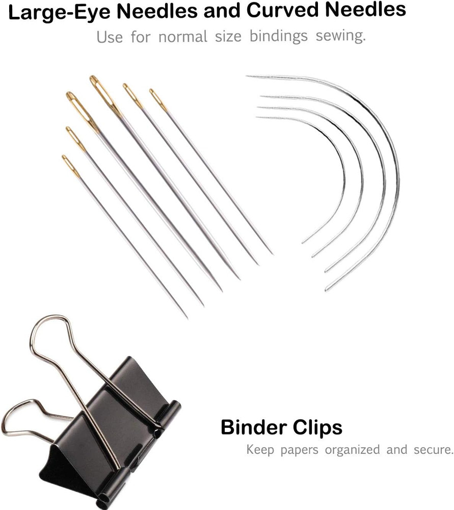 Bookbinding Kit - Bookbinding Supplies, Hand Binding Starter Tools Set with Re