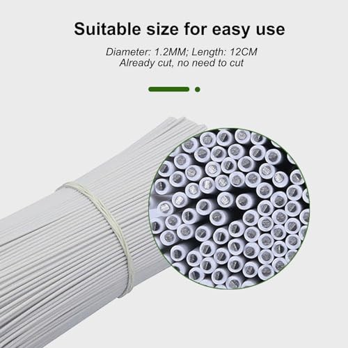 Plastic Twist Ties for Bags,4.7 Inch Cable Bread Ties 500 pcs White 500pcs