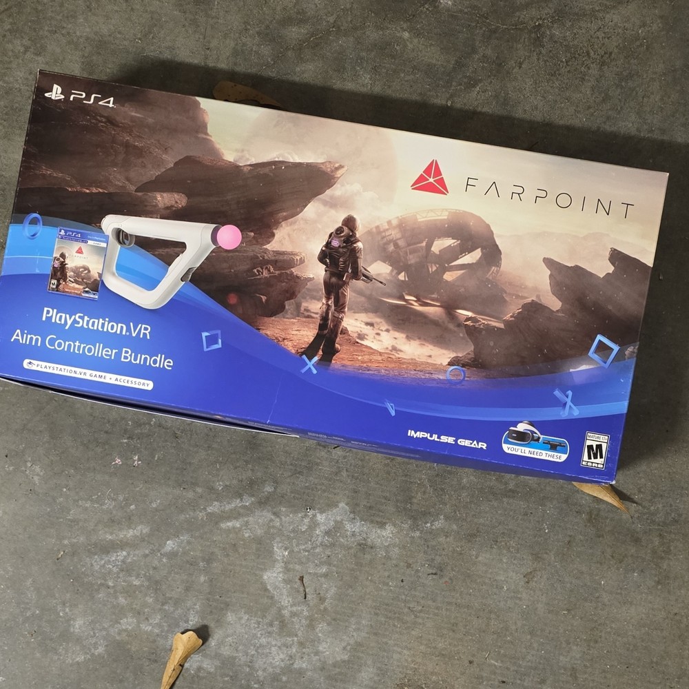 PlayStation VR Aim Controller Bundle with Farpoint Blu-ray Disc for PS4