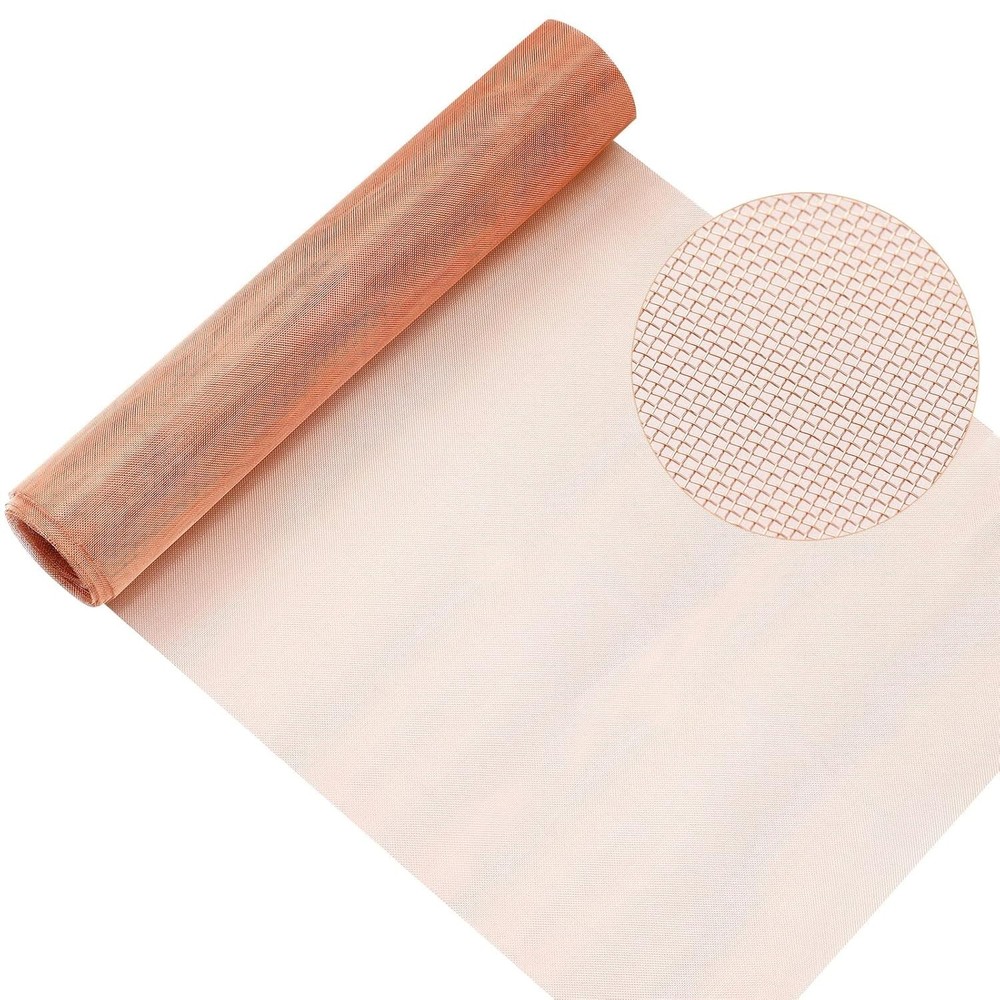 Easily Customizable 40 Mesh Copper Screen - 48" x 10' for Various Applications