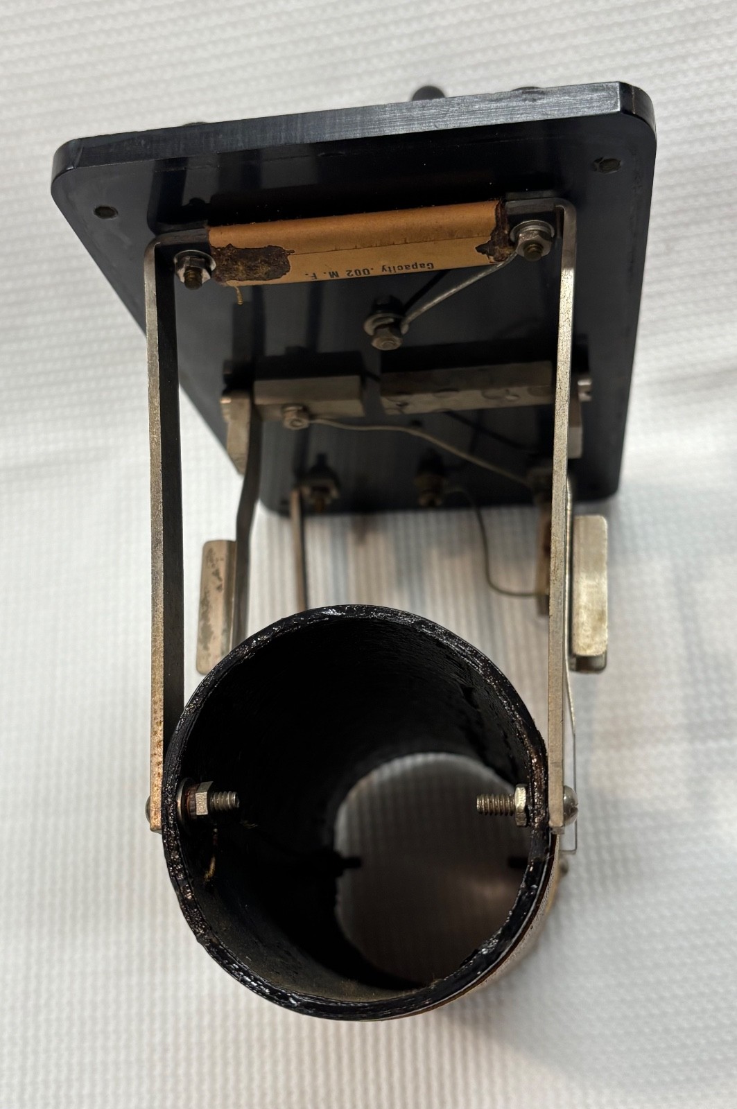 Antique Federal Jr. Crystal Radio, Earphones, Philmore Aerial Kit, Cats Whisker