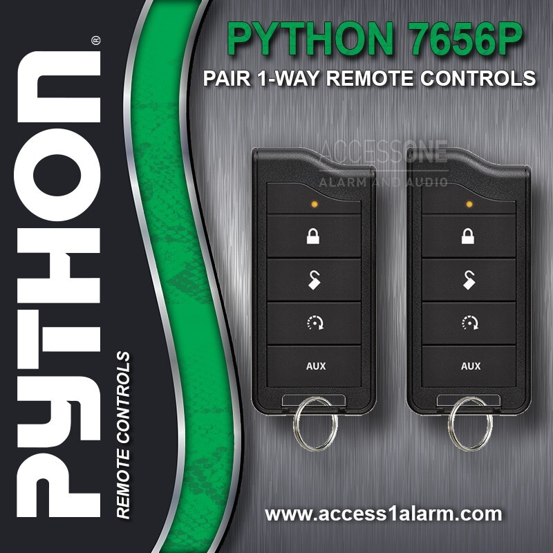 Pair of New Python 7656P 1-Way Replacement Remote Controls - Remotes ONLY