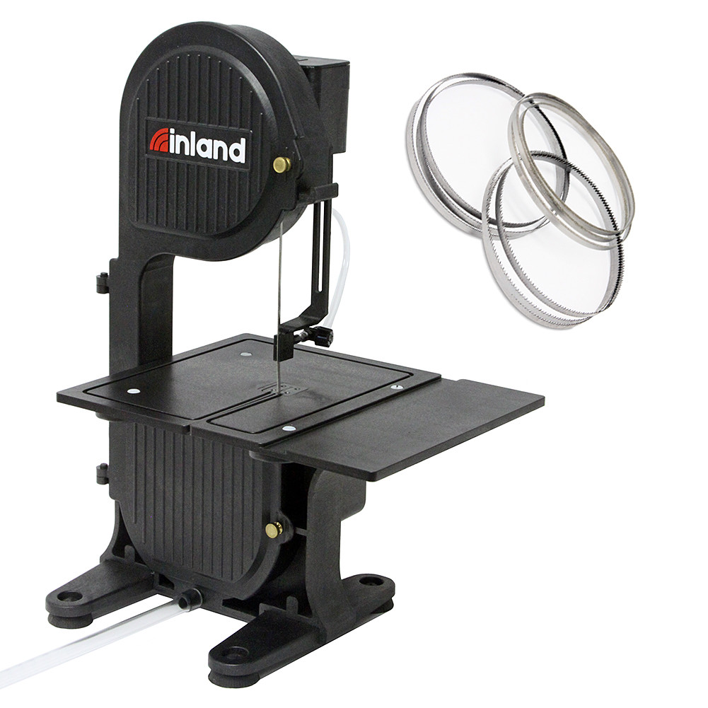 Inland Craft DB-100 Band Saw | Tabletop Saw | Includes THREE Band Saw Blades