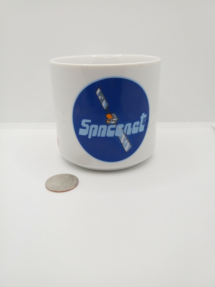 Large RCA Spacenet Satellite Mug Cup - Space Communications Workshop