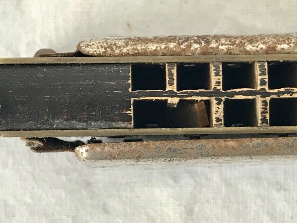 Two Hohner Harmonicas. Hohner Echo (C) & Blue Hohner (C)