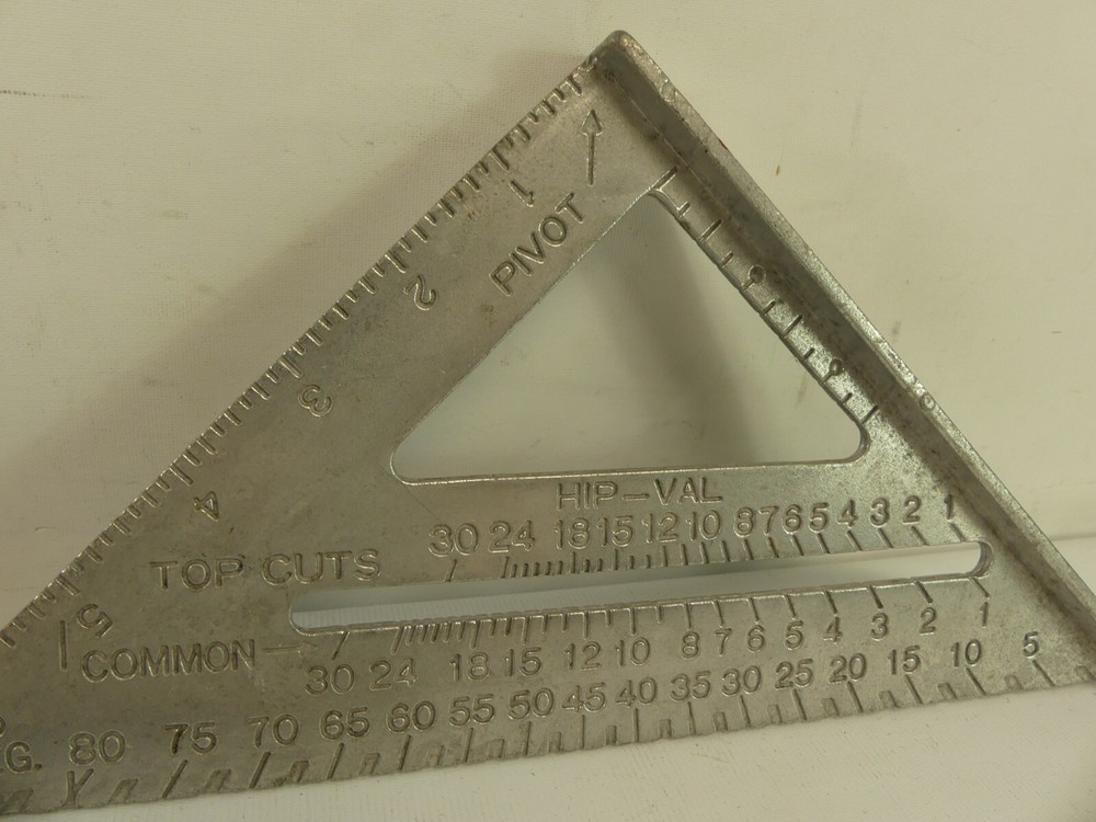 (RefJOH41) Technical drawing tools slide rule compass set square