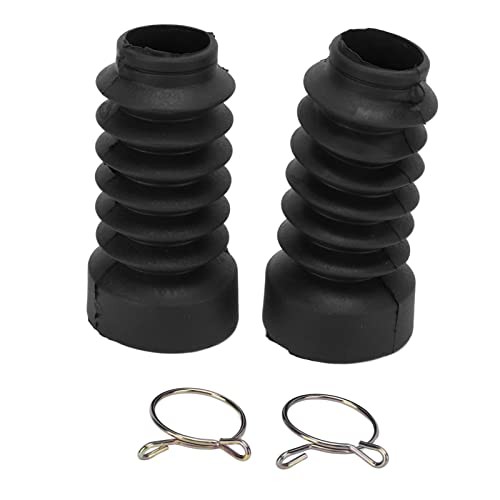 Black Motorcycle Front Fork Boots Dust - Antiaging Dust