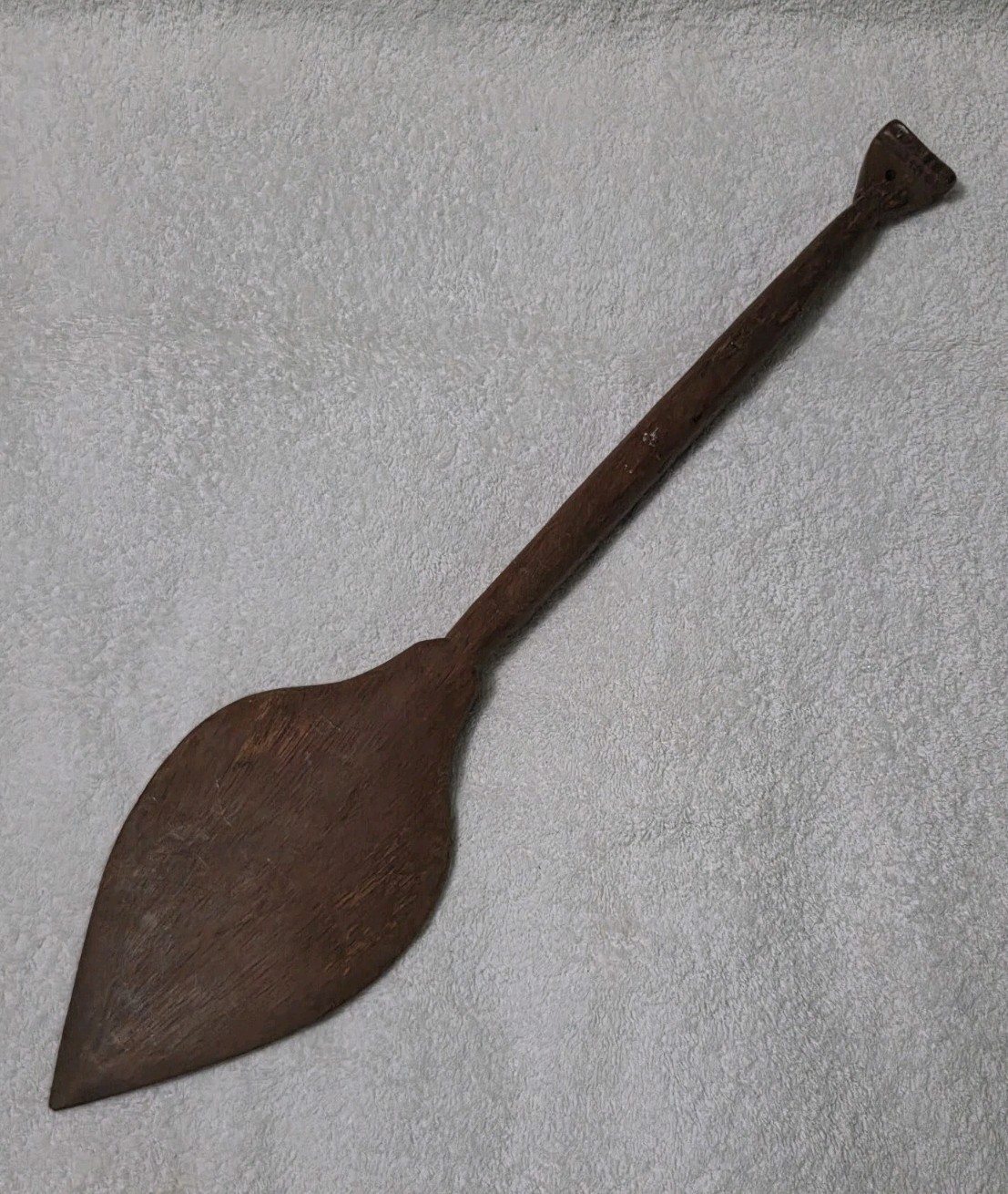 🔶️VINTAGE CARVED WOODEN PADDLE CEREMONIAL WAR CLUB SUBI OCEANIC TRIBAL ART