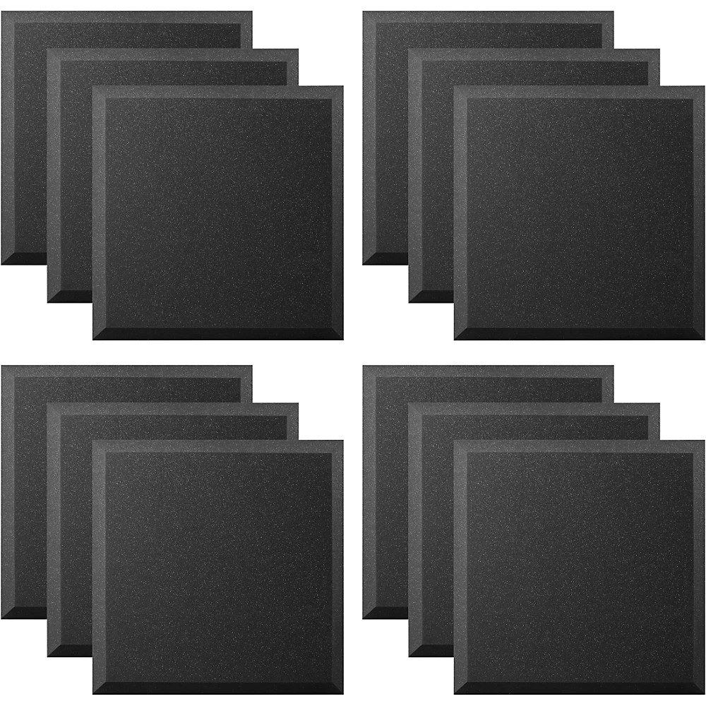 Ultimate Acoustics Acoustic Panel - 24x24x2 Bevel (12 Pack) Refurbished