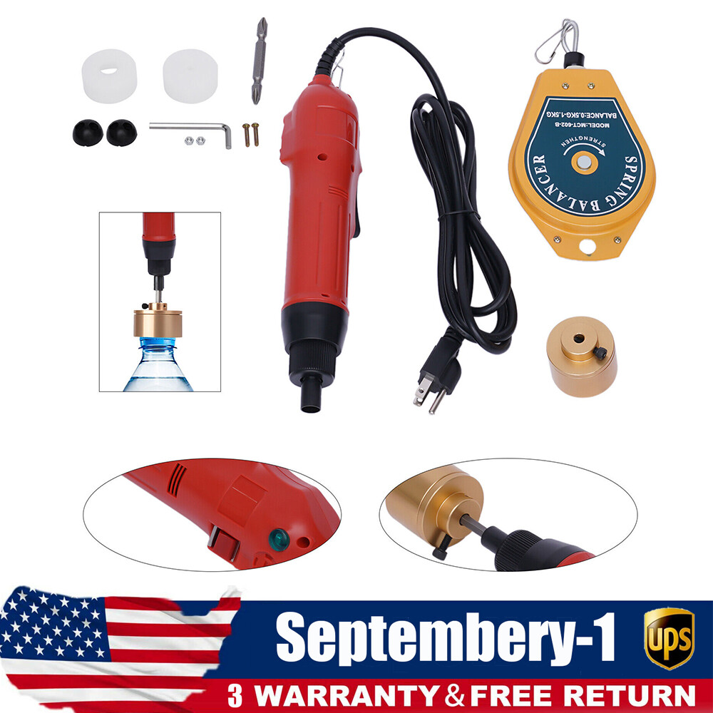 Electric Bottle Capping Machine Manual Screw Capper Cap Sealing Tool 10-30mm