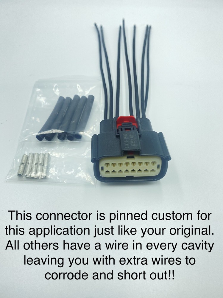 Headlight Connector Plug For 2013 2014 2015 2016 Ford Fusion 7 -wire Halogen