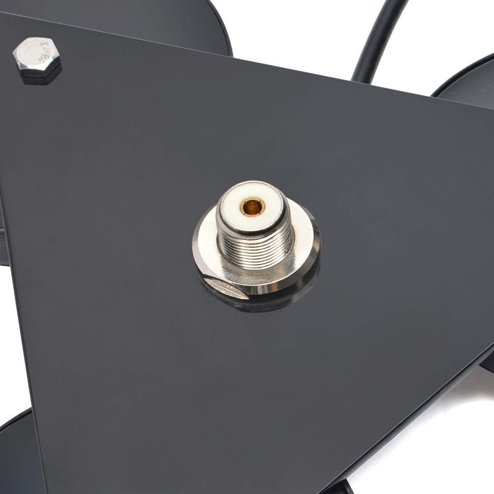 Durable Black Magnetic Mount with SO-239 Connector & 5M Cable - Easy Install