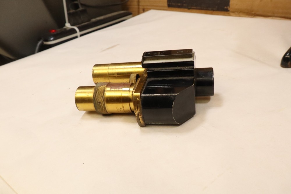 Ernst Leitz Wetzlar Microscope Dual Objective Head RM