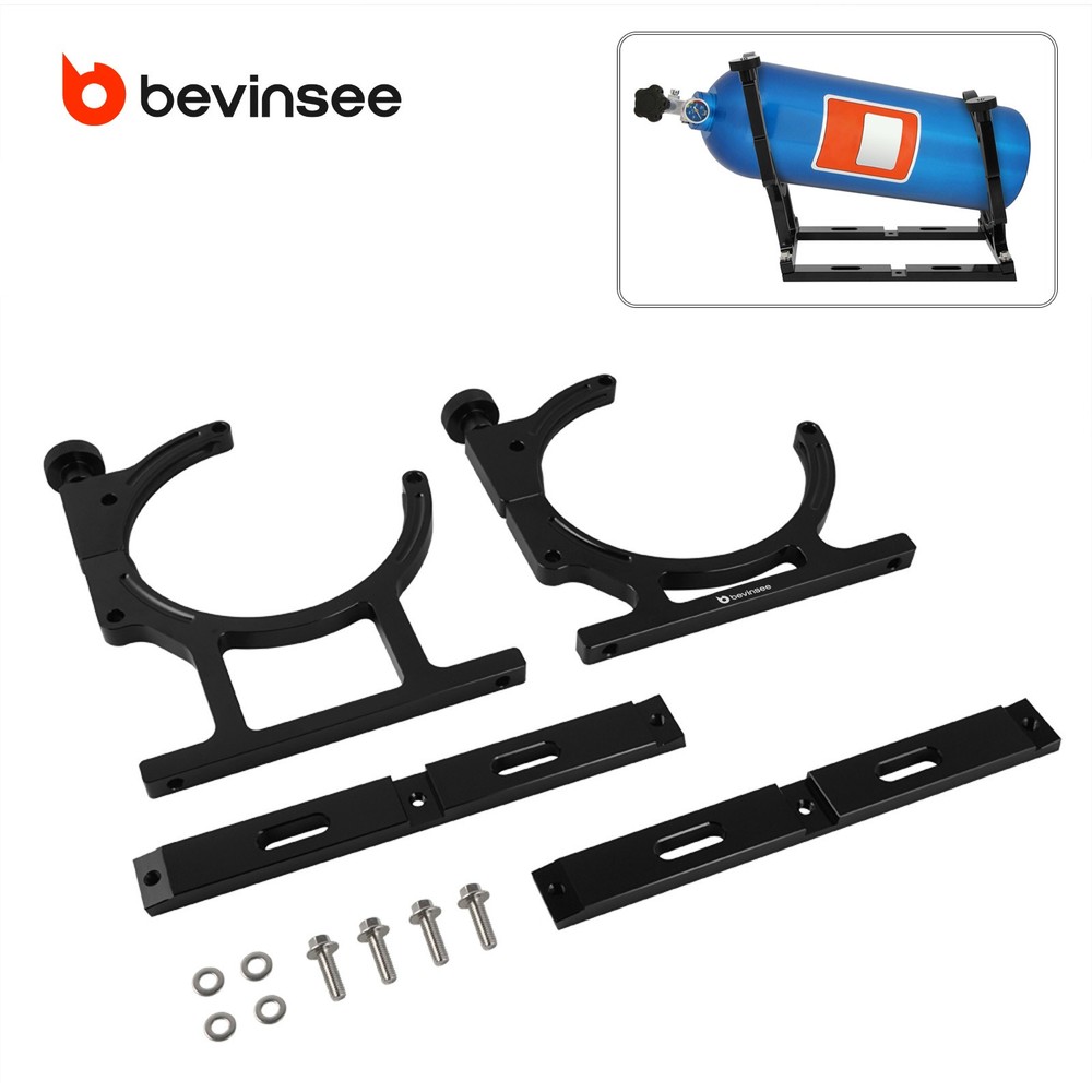 7" 10 lbs Aluminum Single Bottle Holder Bracket Nitrous Oxide Bottle Bracket Kit