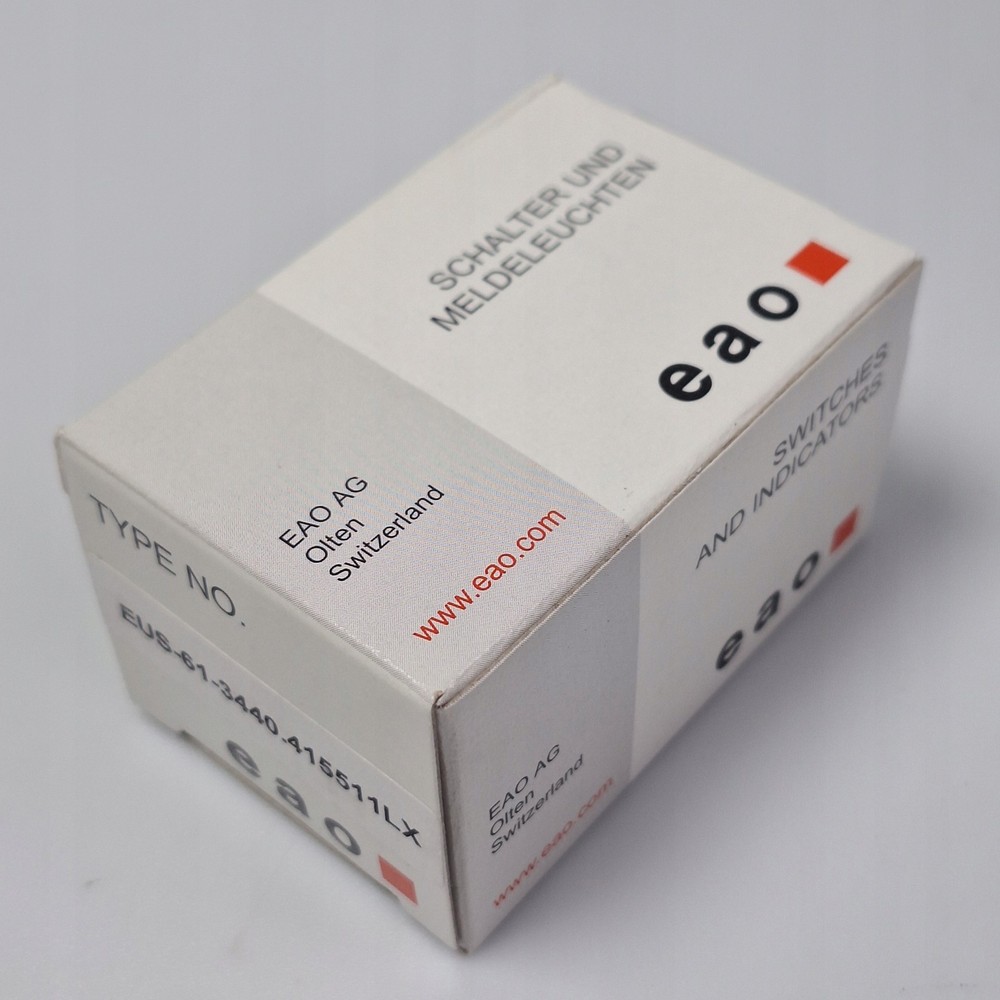 EAO 61 E-Stop Switch 16mm Twist Release 2NC 250V 5A 61-3440.4 Compact
