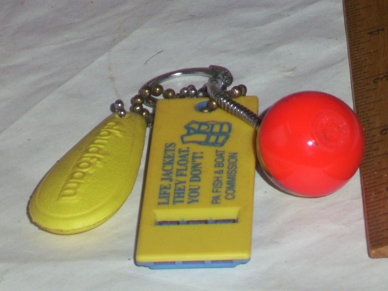 Nice Frankenstein set Safety boating gear, floating key chain, whistle & compass