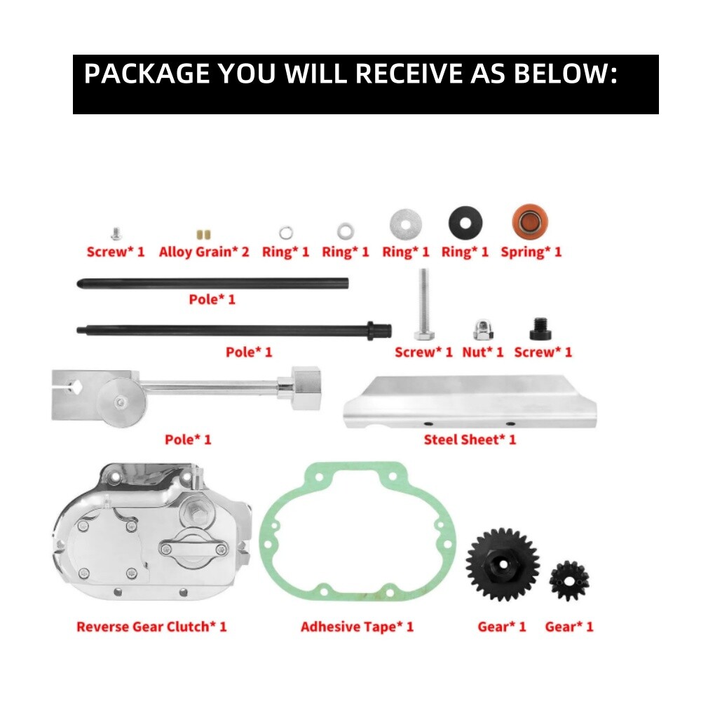 Chrome Reverse Gear Clutch For Harley Touring Electra CVO Tri Glide 2014-2020