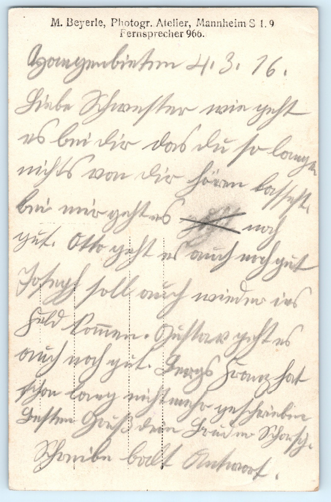 RPPC WWI German Soldiers Army Real Photo Postcard