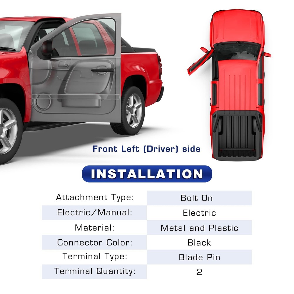 MOSTPLUS 741-644 Power Window Regulator Motor Assembly Front Driver Side Comp...